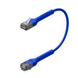 Broadbe cable de conexión delgado 10G azul 0.1m 12 unid.