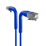 Broadbe cable de conexión delgado 10G azul 0.3m 12 unid.