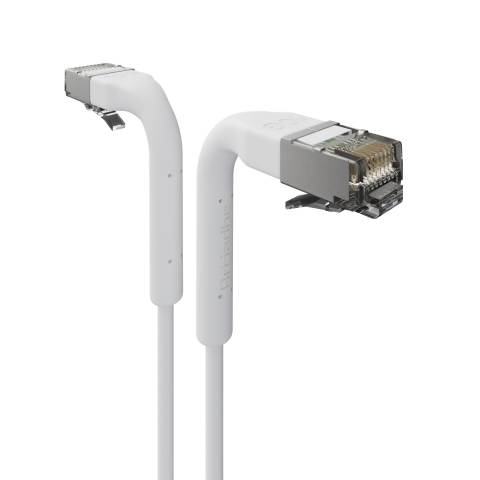 Broadbe cable de conexión delgado 10G blanco 0.1m