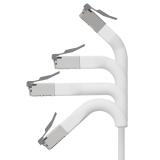 Broadbe cable de conexión delgado 10G blanco 5m