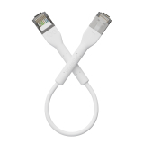 Broadbe cable de conexión delgado 10G blanco 0.1m 12 unid.