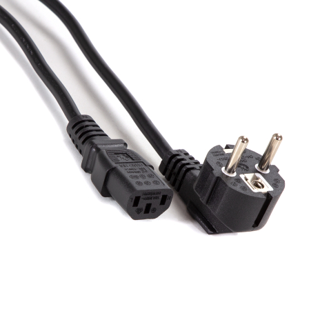 Cable de Alimentación C5 Enchufe EU Negro 65cm