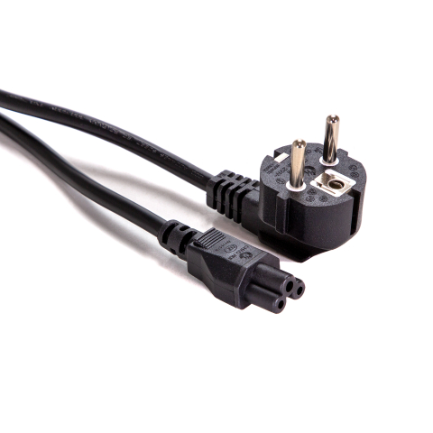 Cable de Alimentación C5 Enchufe EU Negro 65cm