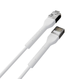 Broadbe cable de conexión delgado 10G blanco 0.3m 12 unid.
