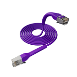 Broadbe cable de conexión delgado 10G morado 1m