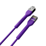 Broadbe cable de conexión delgado 10G morado 3m 12 unid.