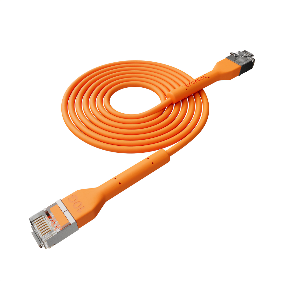 Broadbe cable de conexión delgado 10G naranja 1m