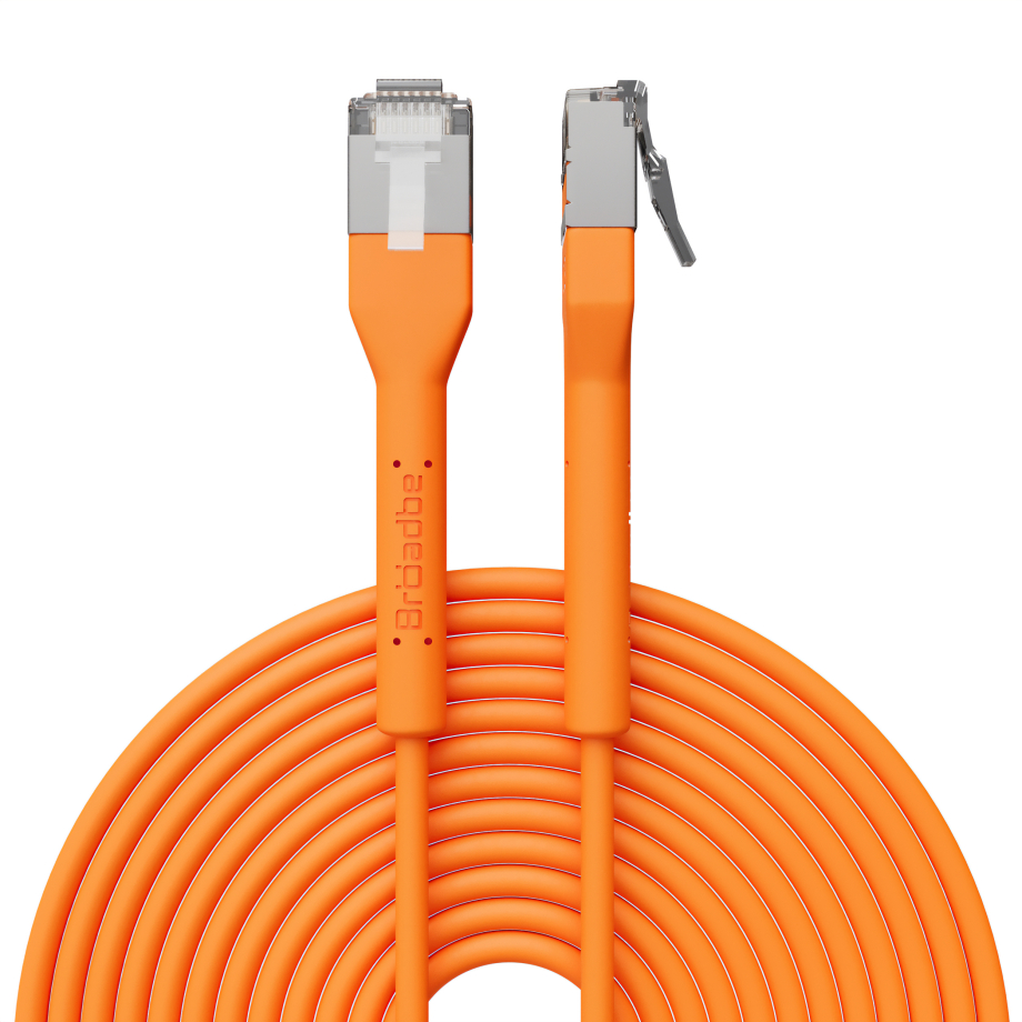 Broadbe cable de conexión delgado 10G naranja 8m