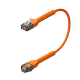 Broadbe cable de conexión delgado 10G naranja 0.1m 12 unid.
