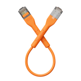 Broadbe cable de conexión delgado 10G naranja 0.1m 12 unid.