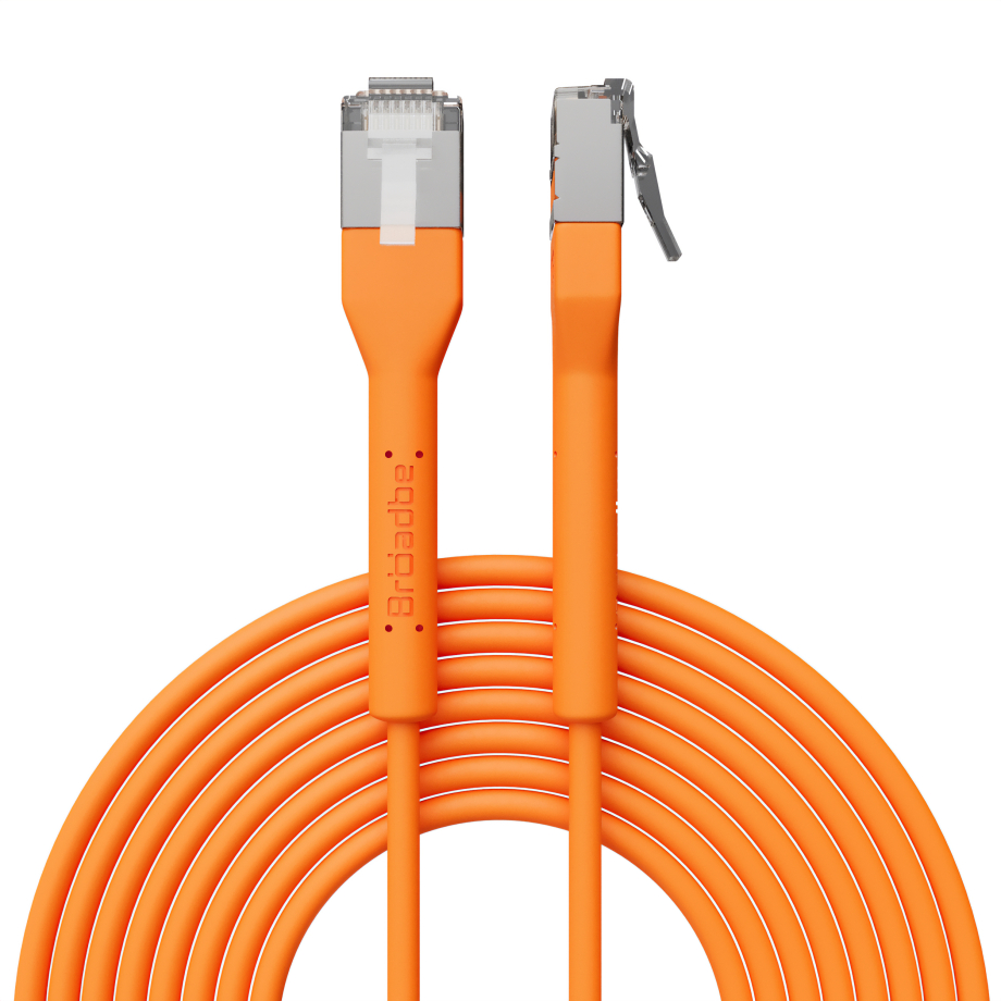 Broadbe cable de conexión delgado 10G naranja 2m 12 unid.