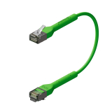Broadbe cable de conexión delgado 10G verde 0.1m