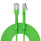 Broadbe cable de conexión delgado 10G verde 1m 12 unid.