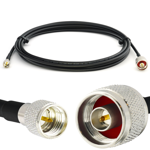 Mini UHF macho a N macho 7m RG58/U cable coaxial