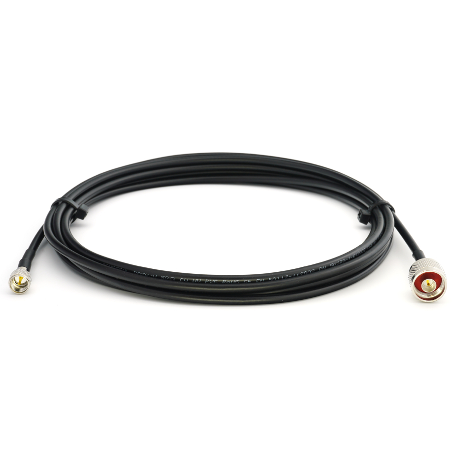 Mini UHF macho a N macho 10m RG58/U cable coaxial