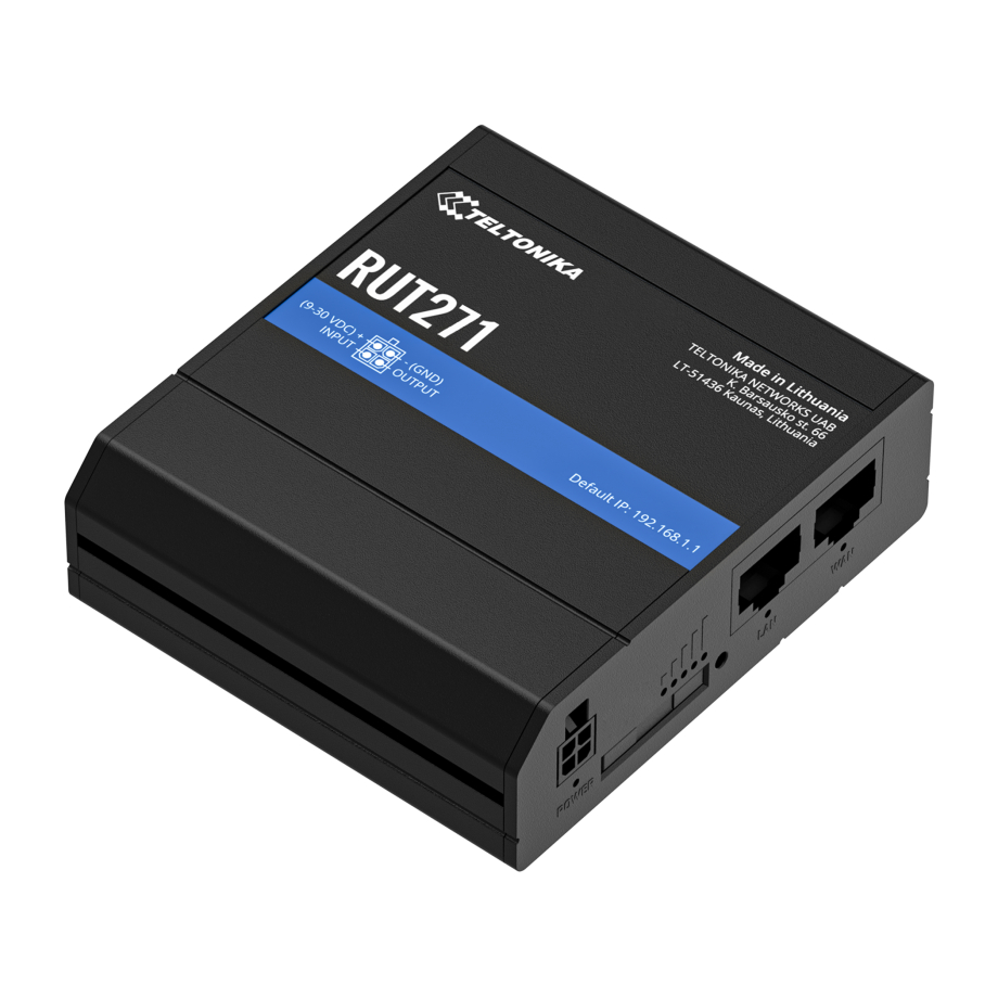 Teltonika RUT271 enrutador Redcap 5G