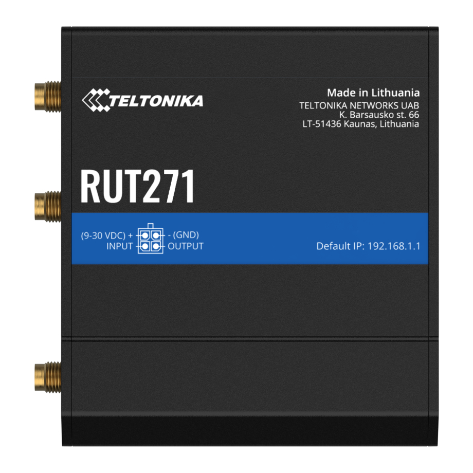 Teltonika RUT271 enrutador Redcap 5G