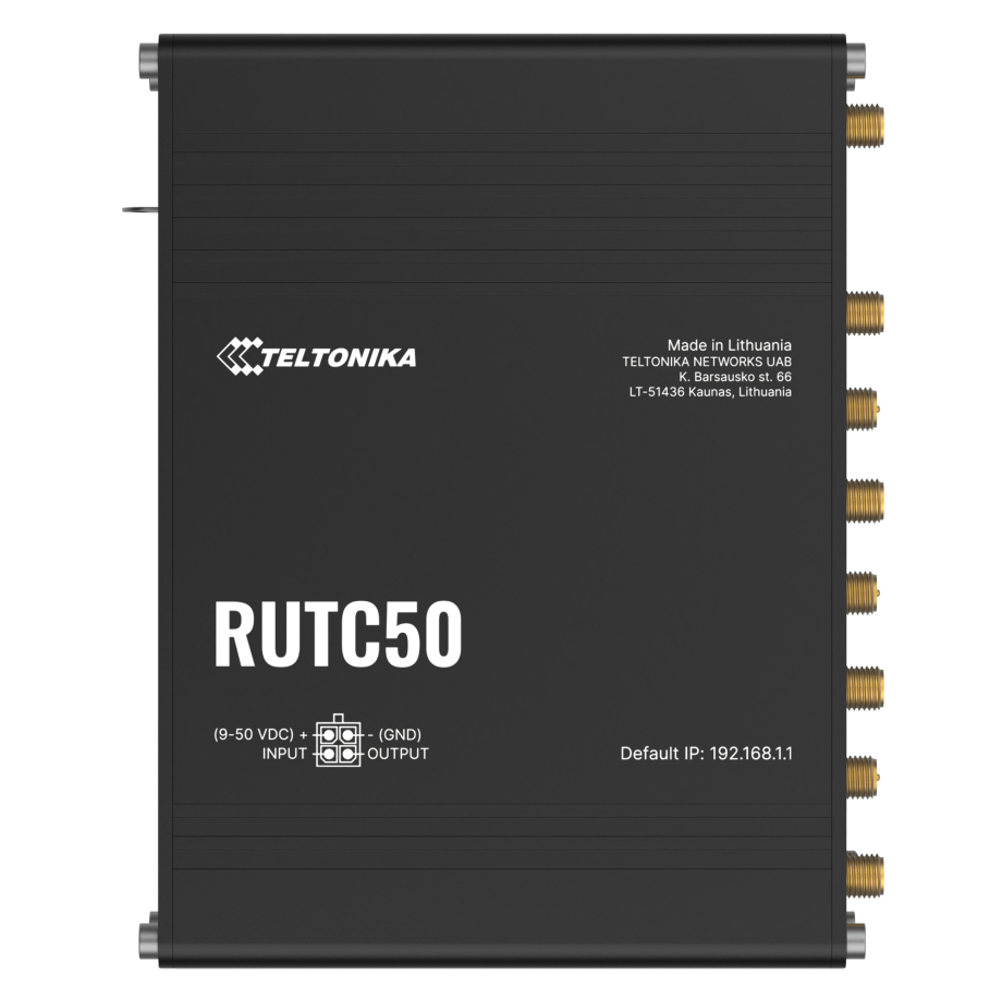 Teltonika RUTC50 enrutador 5G & Wi-Fi 6