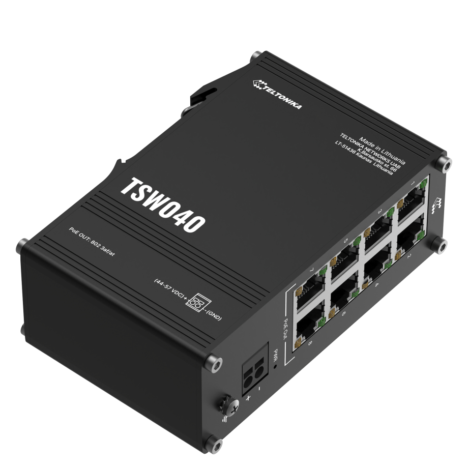 Teltonika TSW040 Conmutador PoE+