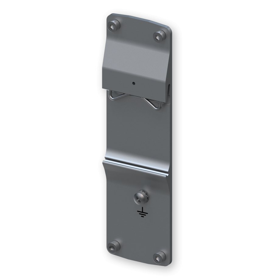 Panel trasero Teltonika TSW1 con soporte para carril DIN