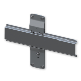 Panel trasero Teltonika TSW1 con soporte para carril DIN