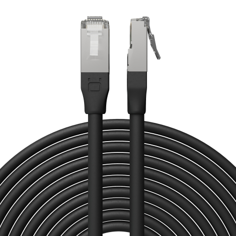 Broadbe Cable Ethernet 10G para exteriores, Negro, 5m