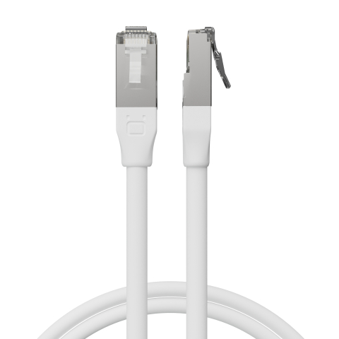 Broadbe Cable Ethernet 10G para exteriores, Blanco, 1 m