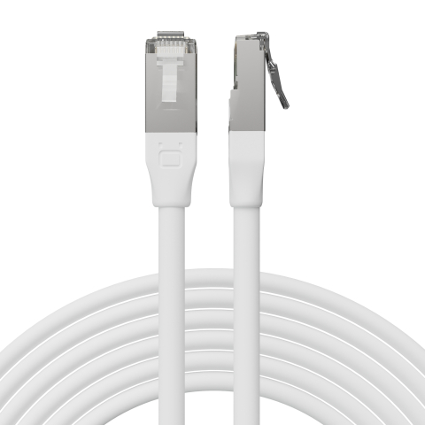 Broadbe Cable Ethernet 10G para exteriores, Blanco, 3m