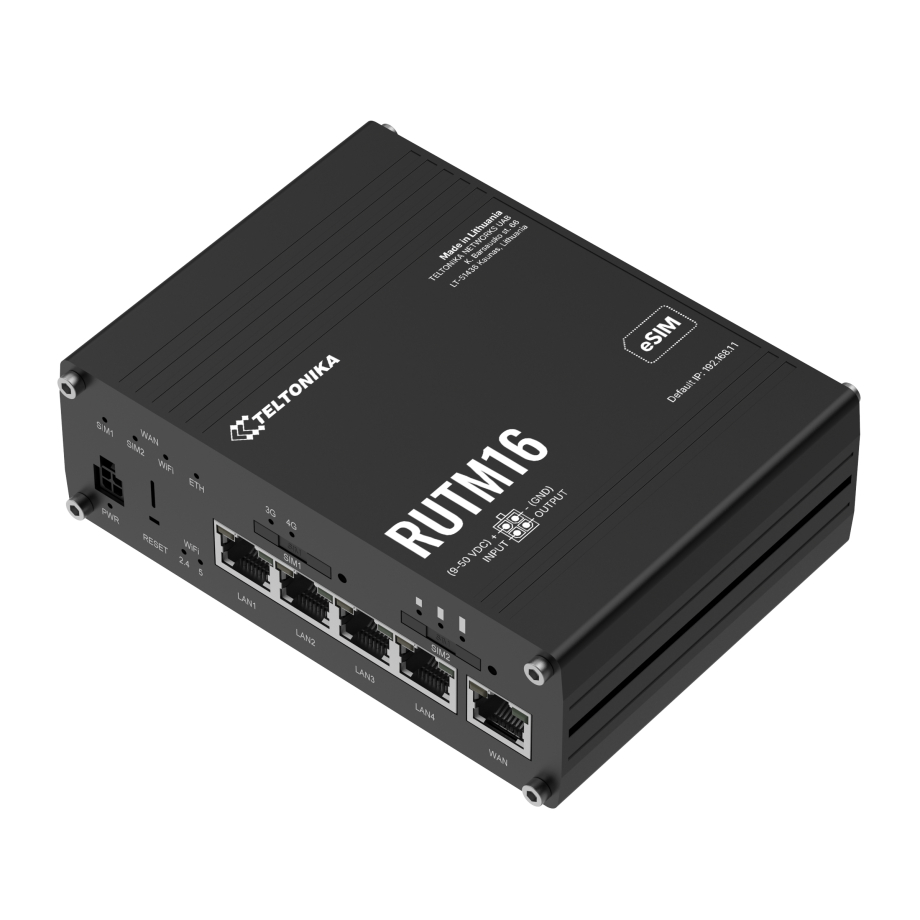 Teltonika Enrutador RUTM16 LTE Cat6