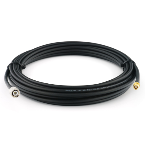TNC macho a SMA macho 20m cable coaxial — HF240 (equivalente a LMR240)